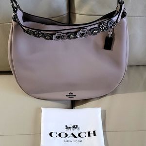 Coach Nomad Large Hobo Bag in Willow Floral Grey